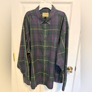 Cabela’s Outfitter Series men’s 2XL Reg long sleeve button down. Tartan plaid